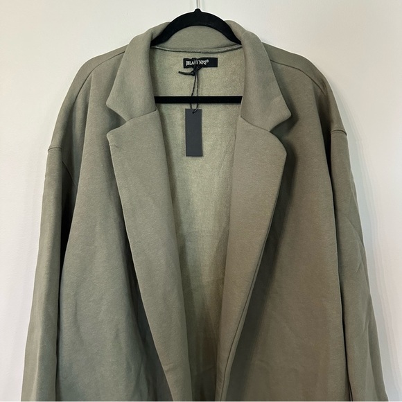 BlankNYC Women’s Soft Home Body Duster Coat in Army Olive Green Size XL NWT - Picture 3 of 9